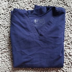 Navy scrub top xxs